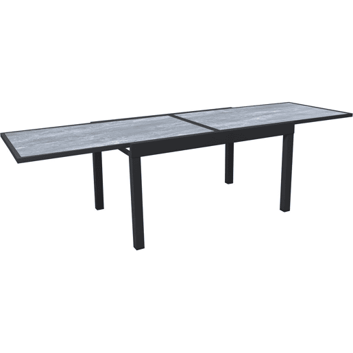 Mesa de jardim em alumínio extensível Lagos - 140280 x 90 x 76 cm - Cinzento