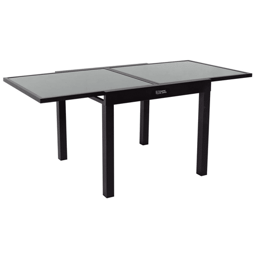 Mesa de jardim em alumínio extensível Porto 8 - Phoenix - Preta
