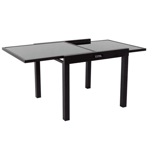 Mesa de jardim em alumínio extensível Porto 8 - Phoenix - Preta