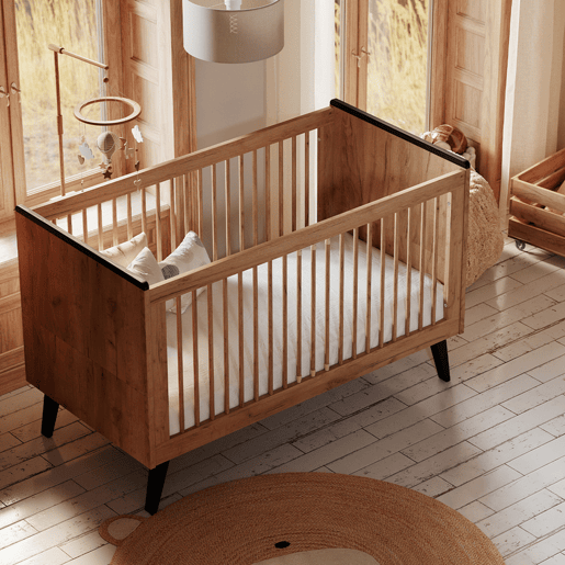 Berço evolutivo 70x140 Pinio Retro Madeira