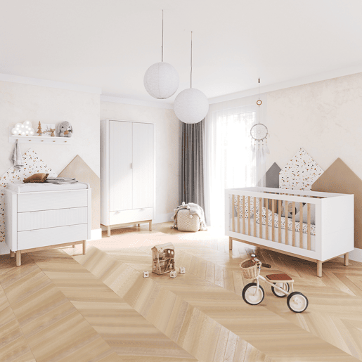 Berço evolutivo 70x140 Pinio Miloo Branco
