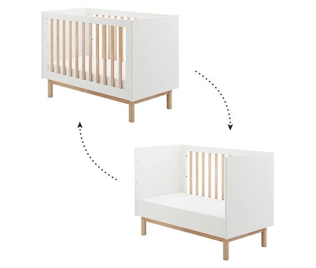Cuna pinio miloo 60x120 blanca