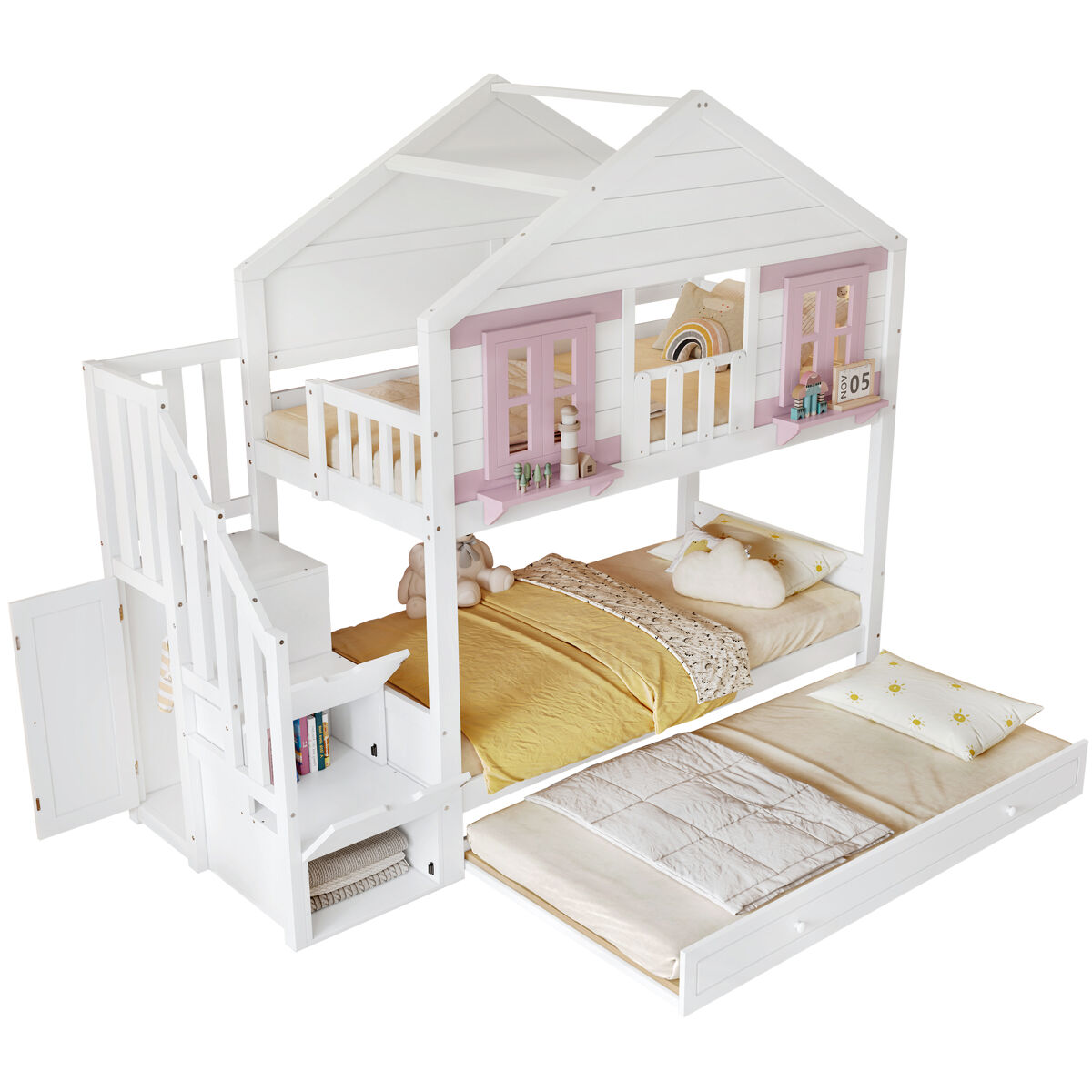 Litera infantil de madera maciza