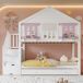 Litera infantil de madera maciza Litera infantil de madera maciza Blanco