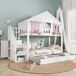 Litera infantil de madera maciza Litera infantil de madera maciza Blanco