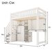 Cama infantil de madera maciza Cama infantil de madera maciza Blanco