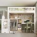 Cama infantil de madera maciza Cama infantil de madera maciza Blanco