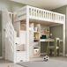 Cama infantil de madera maciza Cama infantil de madera maciza Blanco