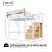 Cama alta para niños 145x255 Cama alta para niños 145x255 Blanco