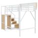 Cama alta para niños 145x255 Cama alta para niños 145x255 Blanco
