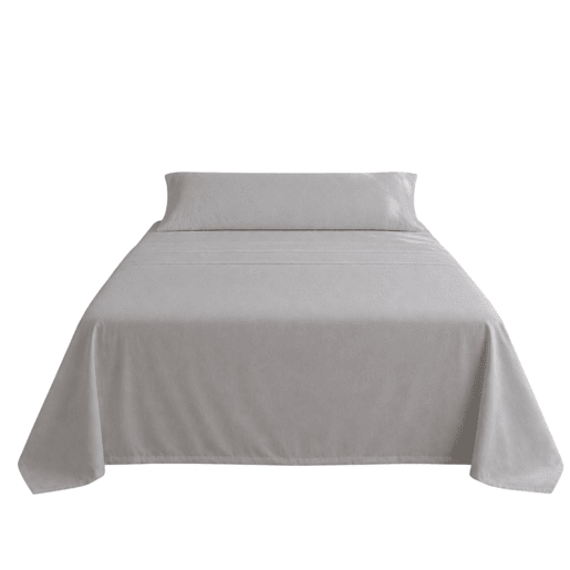Jogo de Lençóis Cinza Claro Cama de 150cm 144 Fios Donegal Collections Jogo de Lençóis Cinza Claro Cama de 150cm 144 Fios Donegal Collections