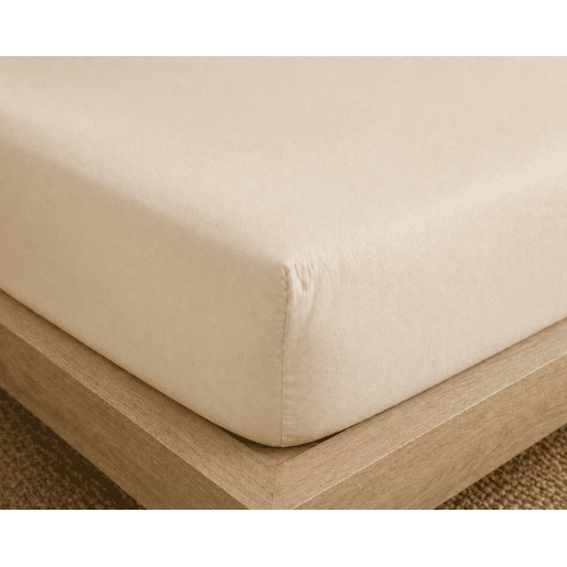 Jogo de Lençóis Bege Cama de 90cm 144 Fios Donegal Collections
