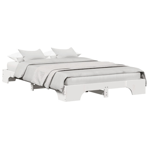 Estrutura De Cama De Casal Simple - Branco 140 x 190 cm