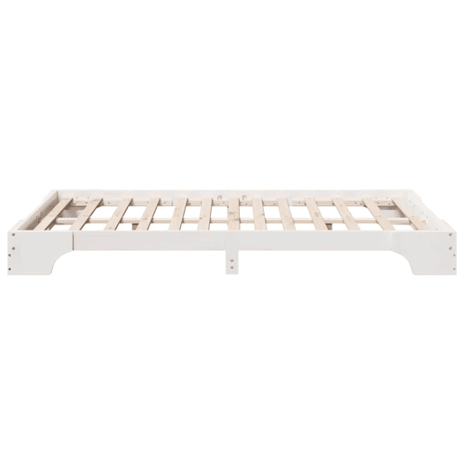 Estrutura De Cama De Casal Simple - Branco 140 x 190 cm