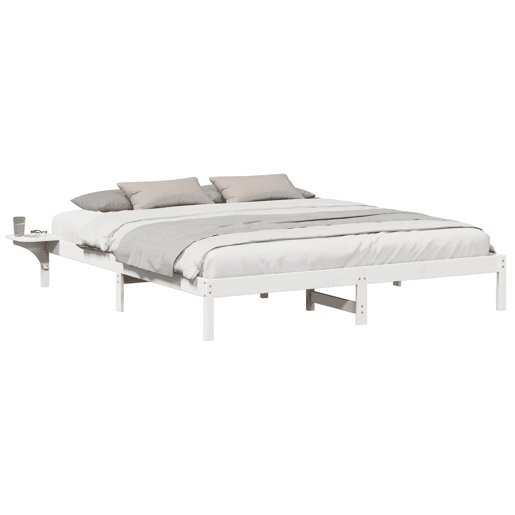 Estrutura De Cama De Casal Simple - Branco 180 x 200 cm
