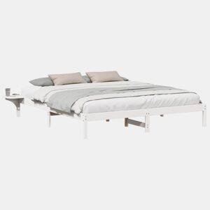 Estrutura De Cama De Casal Simple - Branco 180 x 200 cm