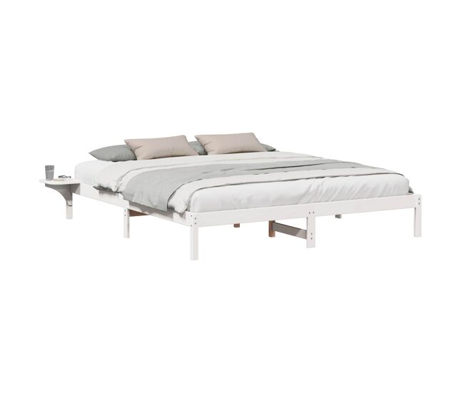 Estructura de cama doble matrimonial - 180 x 200 cm madera de pino macizo