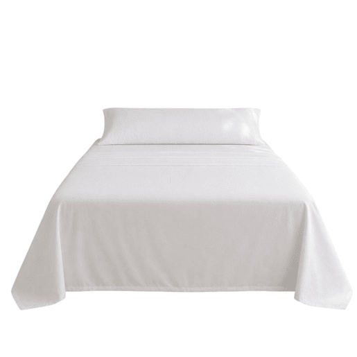 Jogo de Lençóis Branco Cama de 90cm 144 Fios Donegal Collections