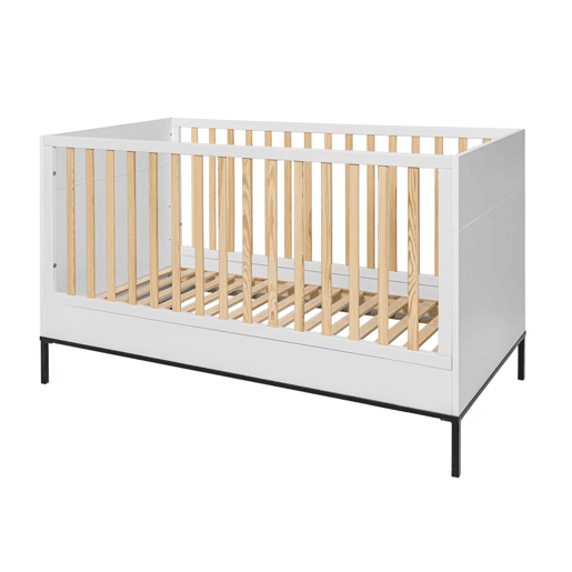 Berço evolutivo 70x140 Bellamy Lumi Branco e preto