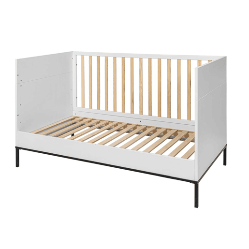 Berço evolutivo 70x140 Bellamy Lumi Branco e preto