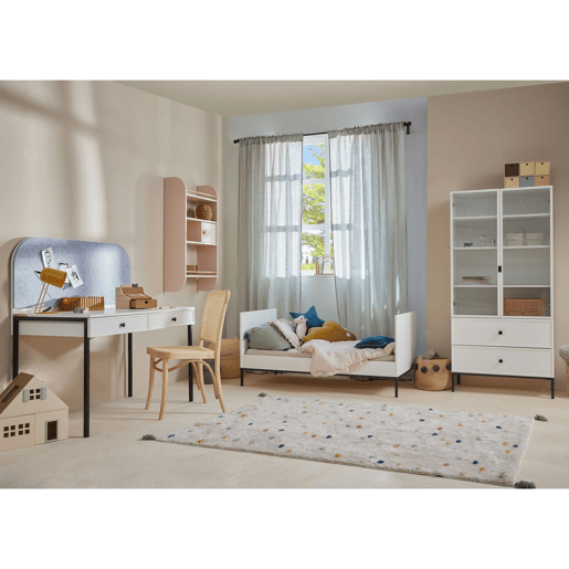 Berço evolutivo 70x140 Bellamy Lumi Branco e preto