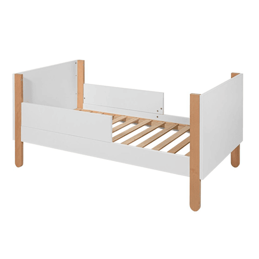 Berço evolutivo 60x120 Bellamy Laurie Branco e Madeira