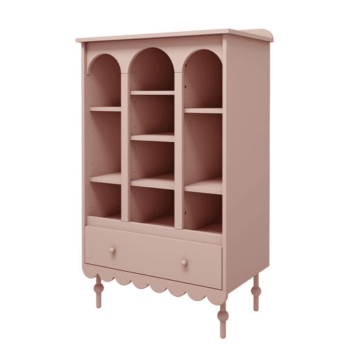 Estante 1 gaveta Wood Luck Babushka Rosa