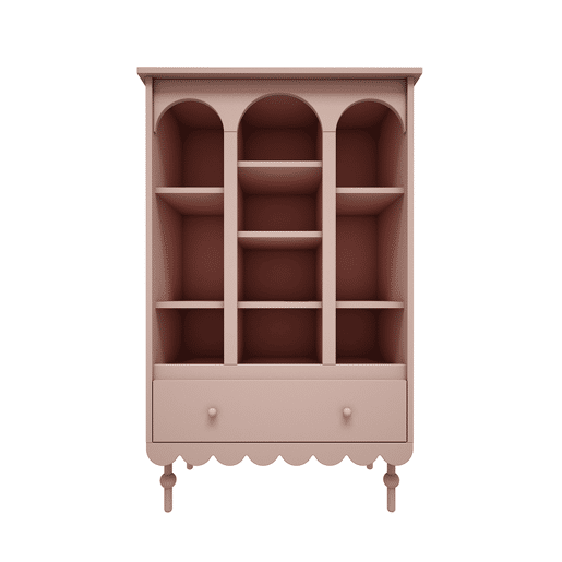 Estante 1 gaveta Wood Luck Babushka Rosa
