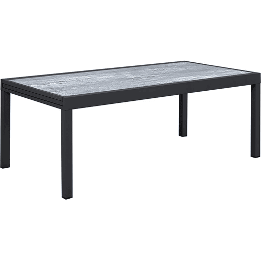 Mesa de jardim extensível em alumínio > - 200320 x 105 x 76 cm - Cinzento Mesa de jardim extensível em alumínio > - 200320 x 105 x 76 cm - Cinzento