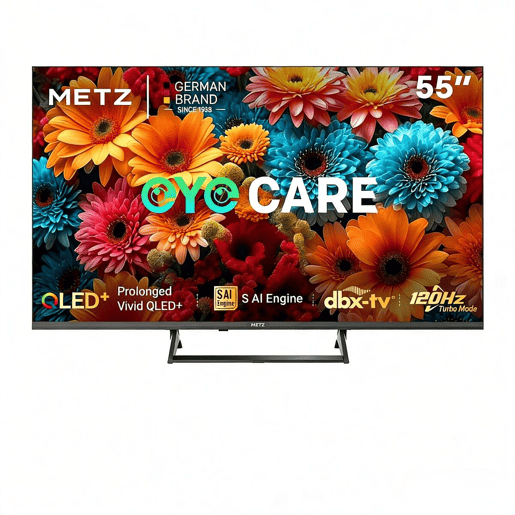 Metz Smart TV 55MQF7500Z 55 polegadas QLED 4K Ultra HD preto