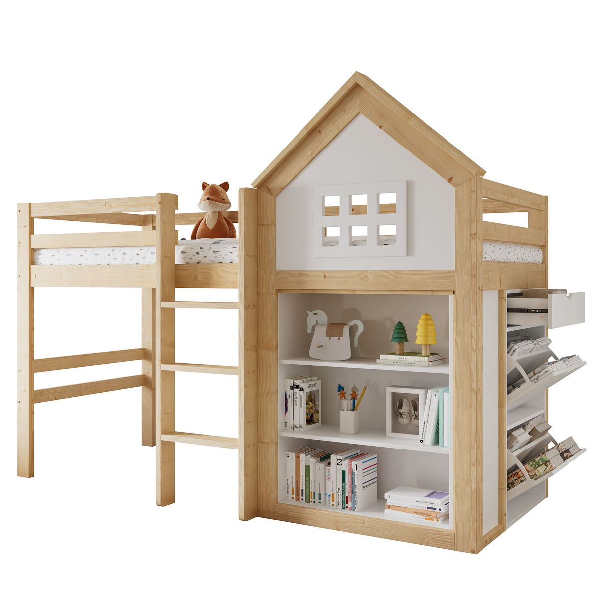 Litera infantil de madera maciza