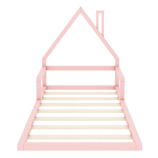 Cama de criança 90x200 cm - pinho maciço - Rosa