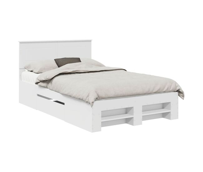 Estructura de cama doble matrimonial - 137 x 203 cm madera de ingeniería