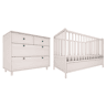 Berço evolutivo 70x140 e cómoda 4 gavetas Wood Luck Gabriel Cachemira