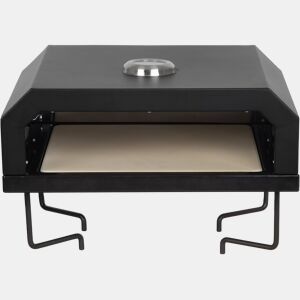 Forno para pizzas para churrasco Pizzello - 40 x 35 x 28 cm - Preto