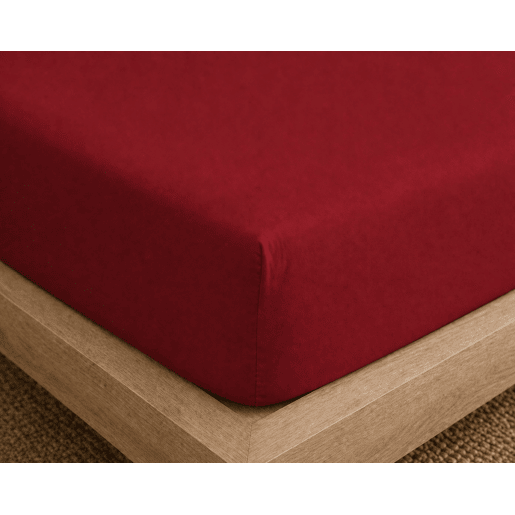 Jogo de Lençóis Bordô Cama de 90cm 144 Fios Donegal Collections