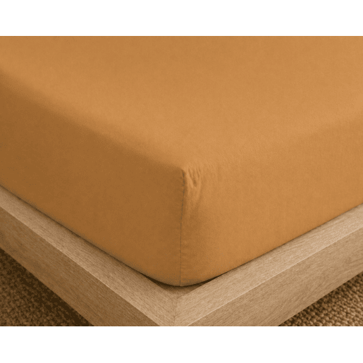 Jogo de Lençóis Ocre Cama de 150cm 144 Fios Donegal Collections