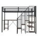 Cama alta para niños Cama alta para niños Negro