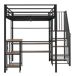 Cama alta para niños Cama alta para niños Negro
