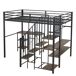Cama alta para niños Cama alta para niños Negro