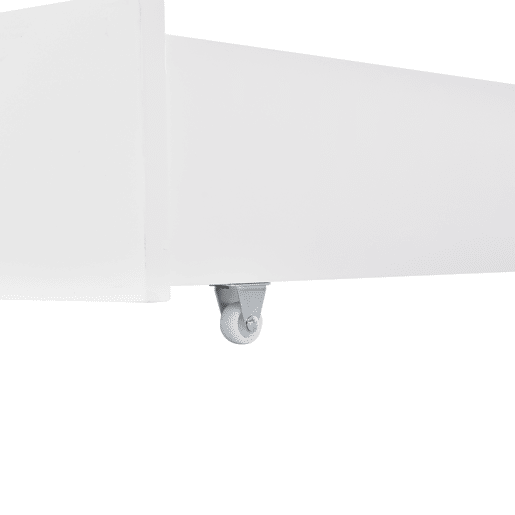 Cama individual 200x90cm - Casa com 2 gavetas, 2 janelas, estrutura em pinho e MDF - Branco