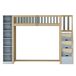 Cama alta para niños 290x96 Cama alta para niños 290x96 Gris