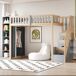 Cama alta para niños 290x96 Cama alta para niños 290x96 Gris