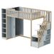 Cama alta para niños 290x96 Cama alta para niños 290x96 Gris