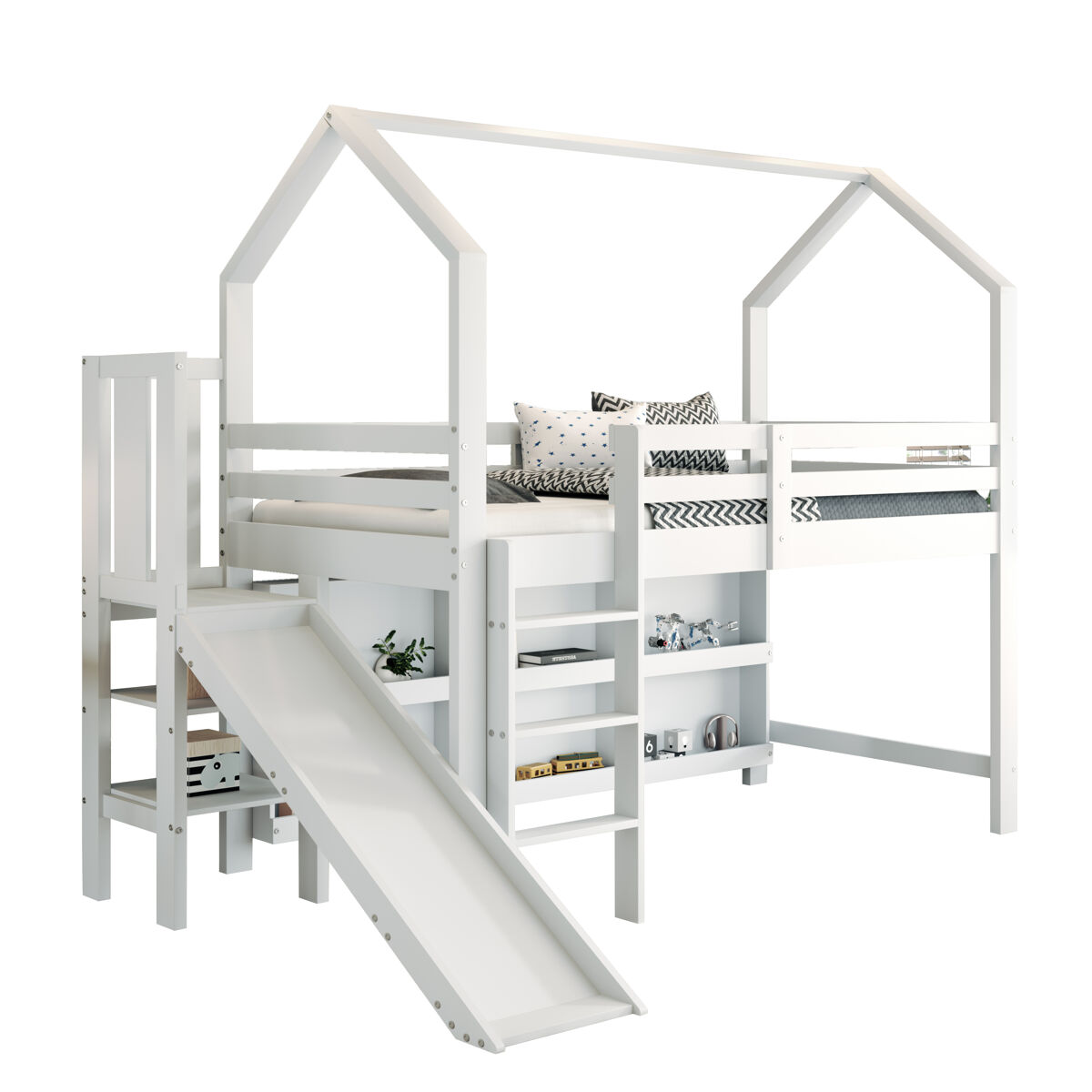 Cama infantil de madera maciza