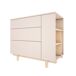 Cómoda 3 cajones Wood Luck Romy 115 Cómoda 3 cajones Wood Luck Romy 115 Beige