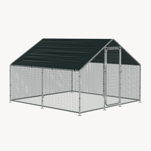 Gaiola de exterior Wels Voladero - 3 x 3 x 2 m - Prata e verde escuro pro.tec