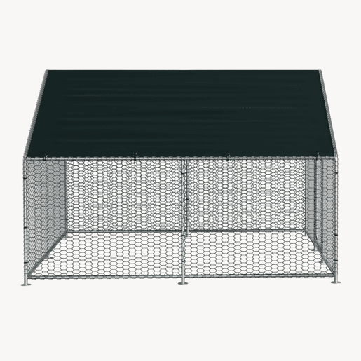 Gaiola de exterior Wels Voladero - 3 x 3 x 2 m - Prata e verde escuro pro.tec