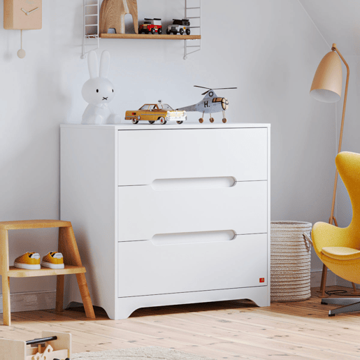 Cómoda 3 gavetas Vox Ova Branco Cómoda 3 gavetas Vox Ova Branco
