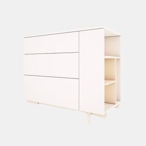Cómoda 3 gavetas Wood Luck Romy Branco